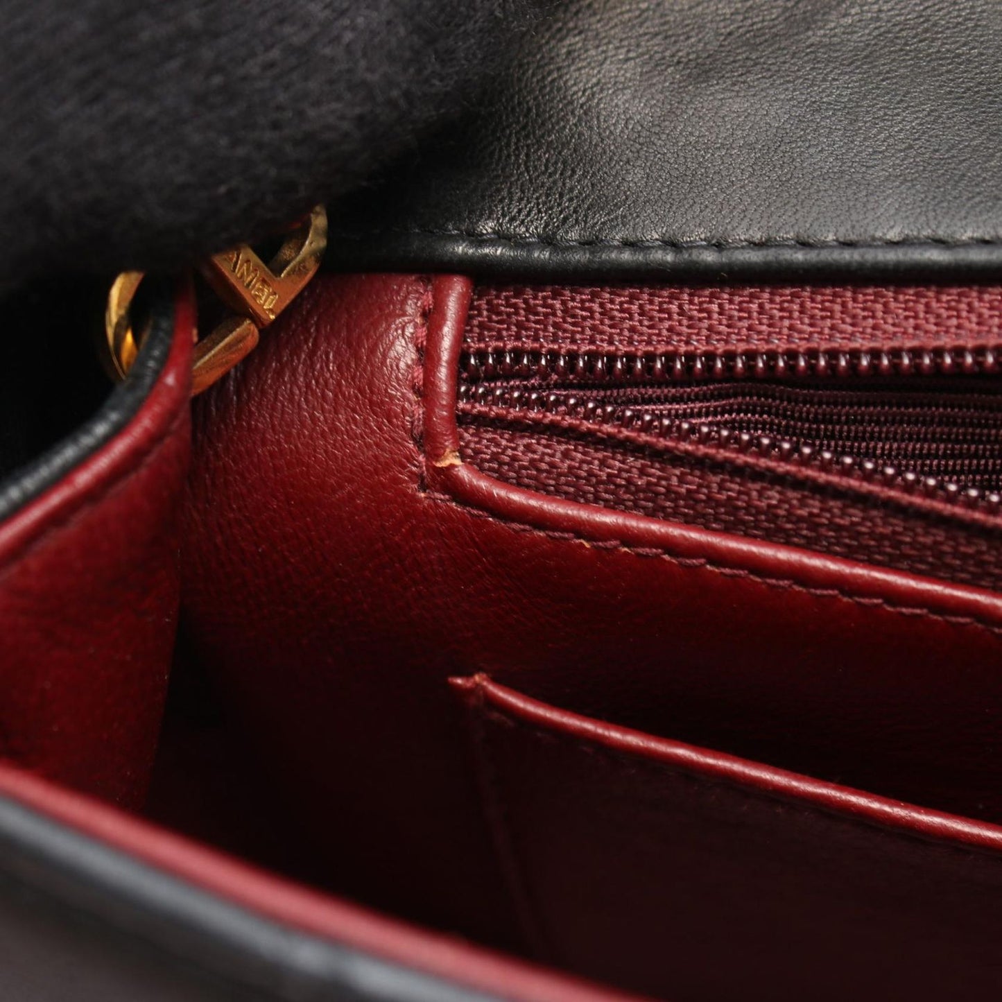 CHANEL Matelassé Diana Flap Shoulder Bag in Black Lambskin