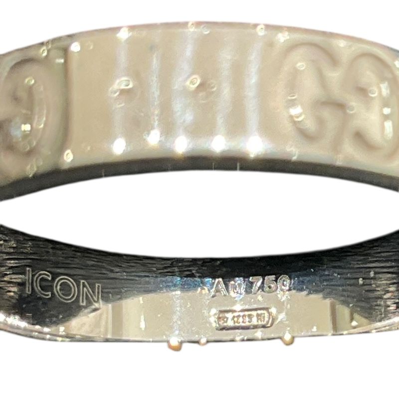 GUCCI Icon Ring in K18 White Gold - Timeless Elegance