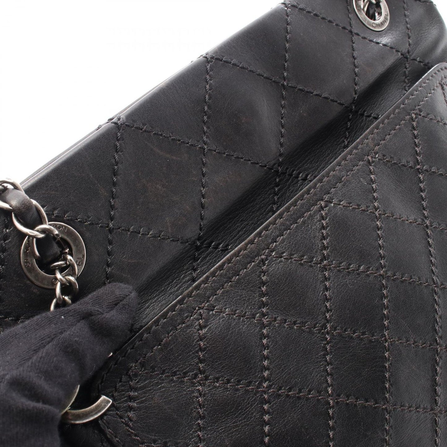 CHANEL Wild Stitch Black Leather Shoulder Bag - Timeless Elegance