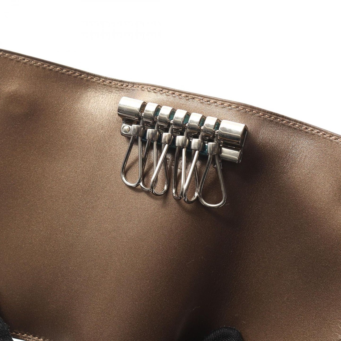 HERMES Serre Bronze Key Case - Exquisite Craftsmanship