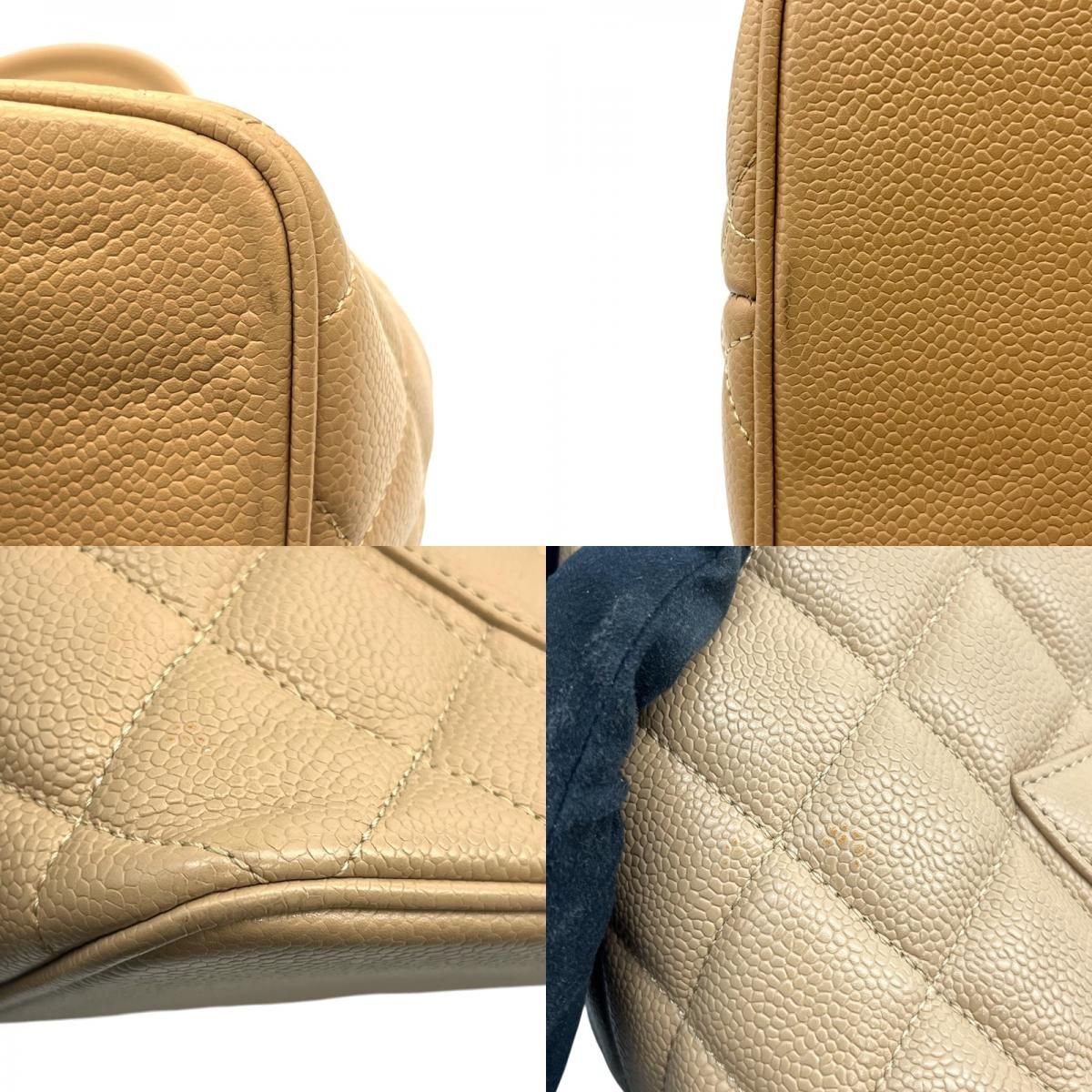 CHANEL Reissue Tote A01804 Beige Caviar Leather Handbag