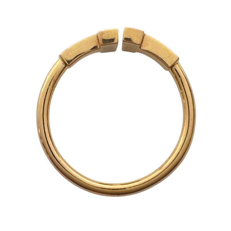 Tiffany & Co. T Wire Diamond Ring in 18K Pink Gold - Size 11