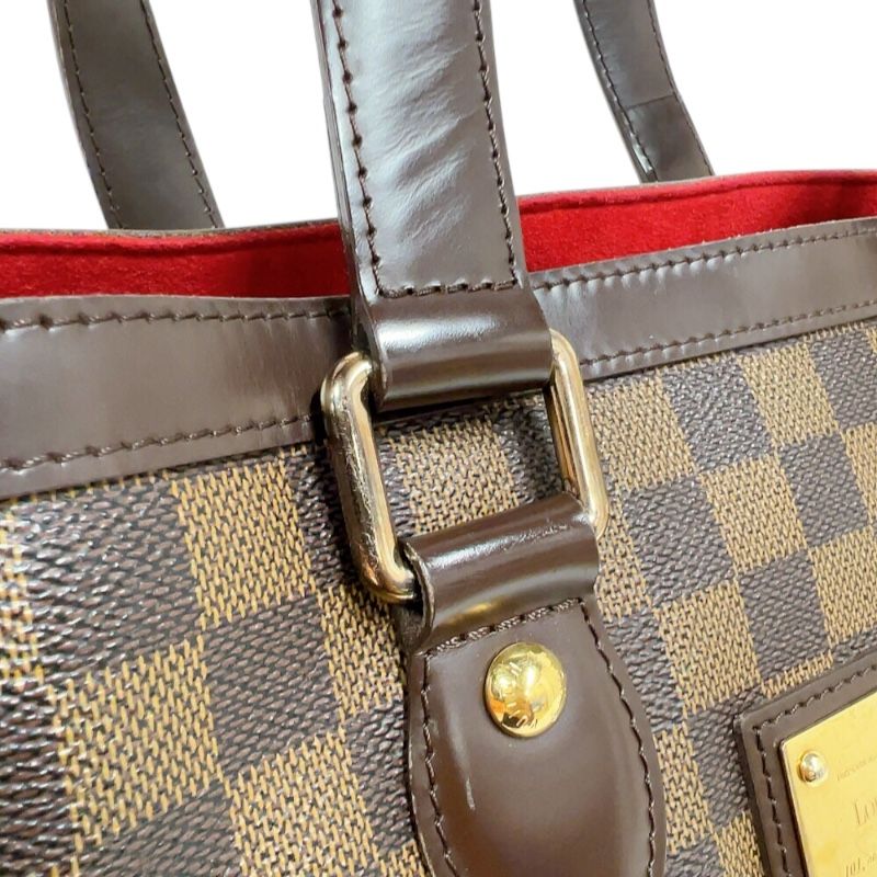 Louis Vuitton Hampstead PM Handbag - Damier Canvas with Gold Hardware
