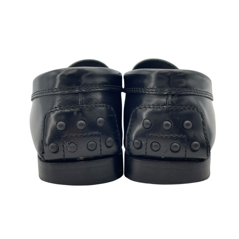 TOD’S Black Leather Coin Loafers for Women - Timeless Elegance