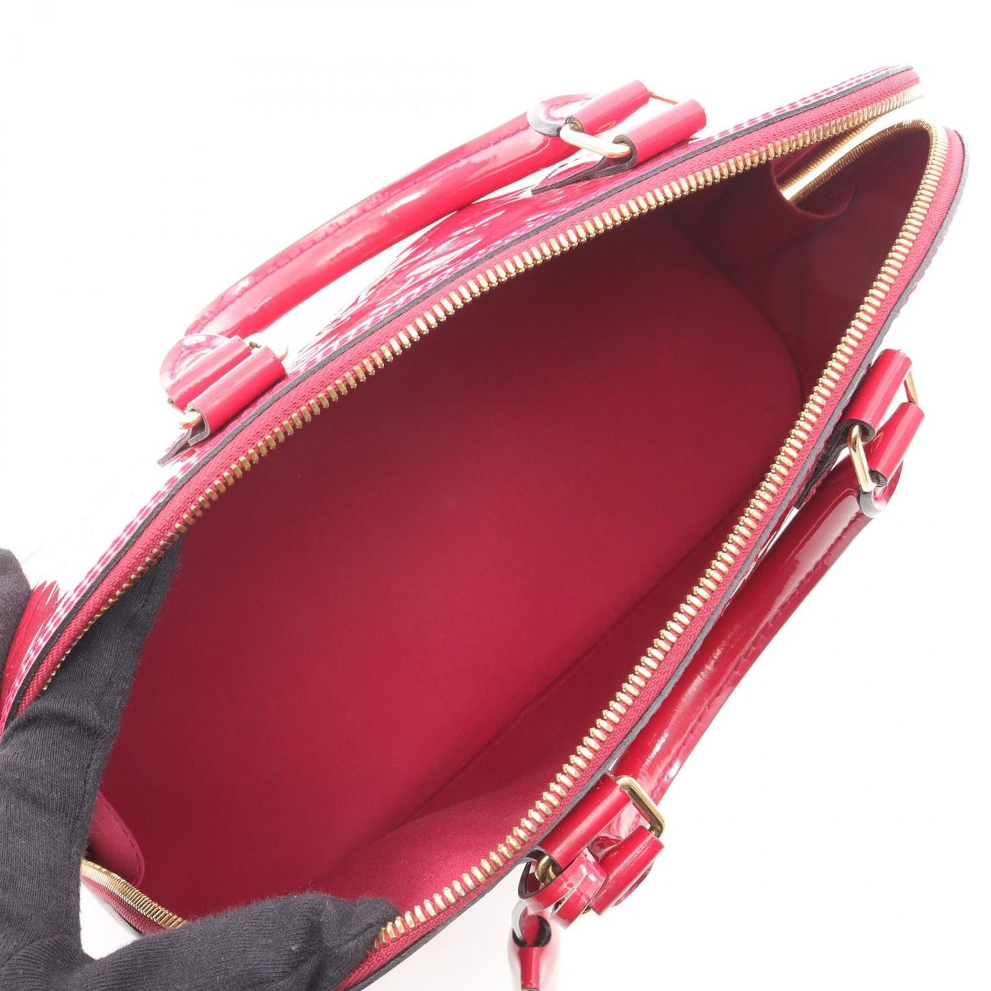 Louis Vuitton Alma PM Monogram Vernis Handbag in Magenta