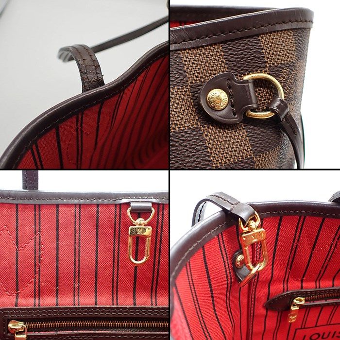 Louis Vuitton Neverfull PM Tote Bag - 2014 Edition in Brown Damier Ebene