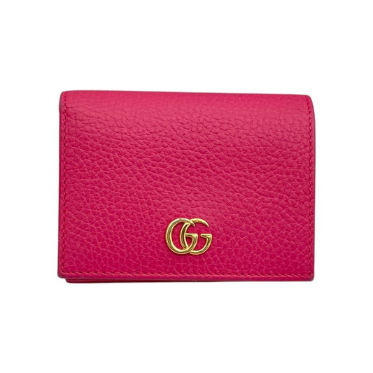 GUCCI GG Marmont Pink Leather Wallet - Exquisite Craftsmanship