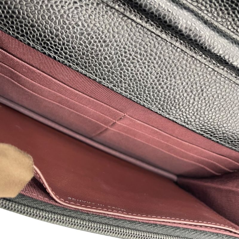 CHANEL Matelassé Chain Shoulder Bag AP0250 - Black Caviar Skin