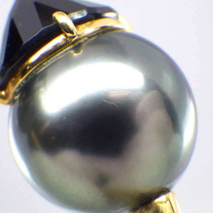 TASAKI Refined Rebellion Signature Ring with Black Pearl & Spinel