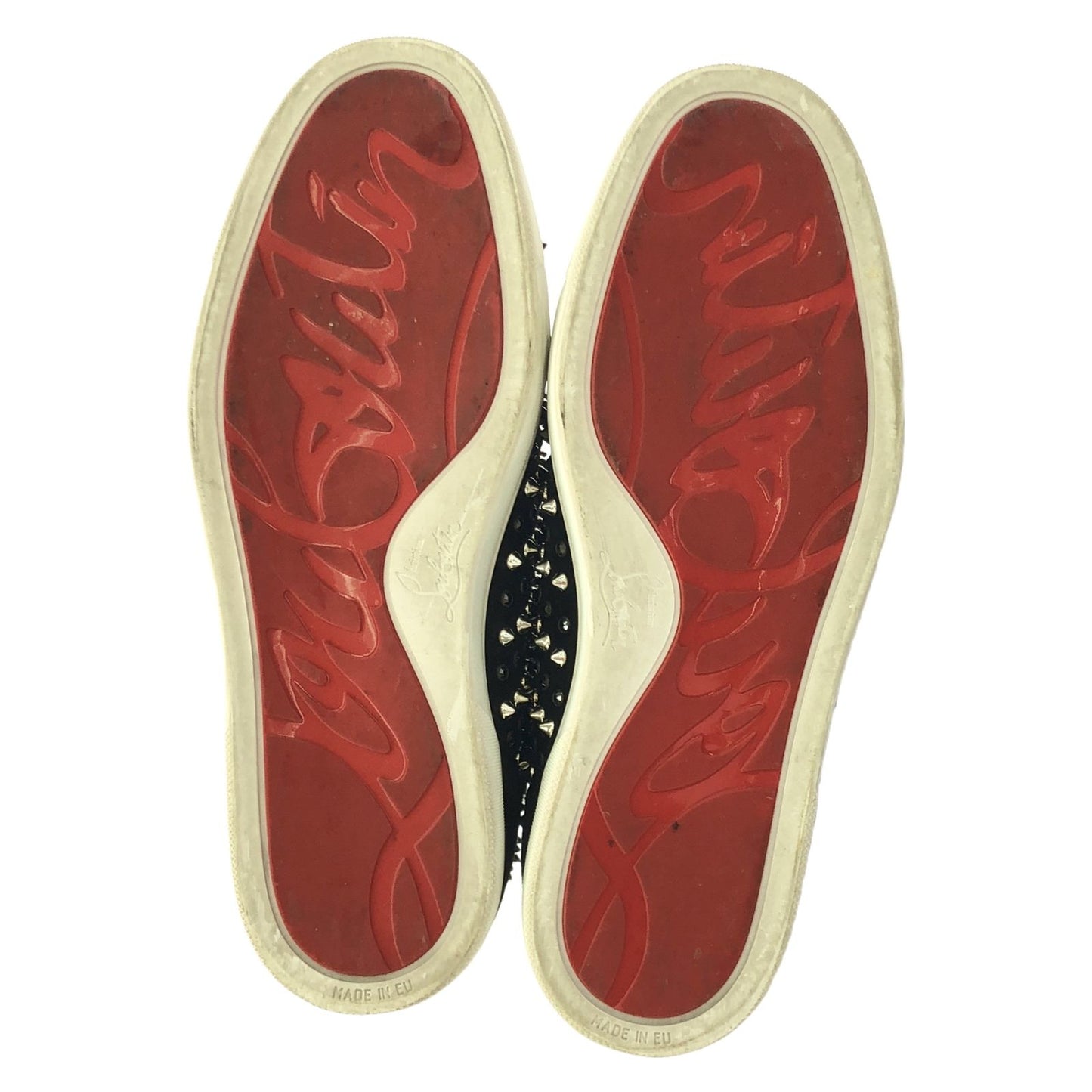 Christian Louboutin Black Suede High-Top Sneakers - Size EU 42