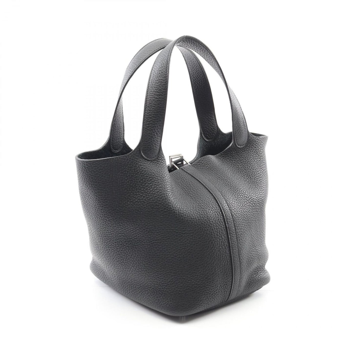 HERMES Picotin Lock MM Handbag in Black - Timeless Elegance