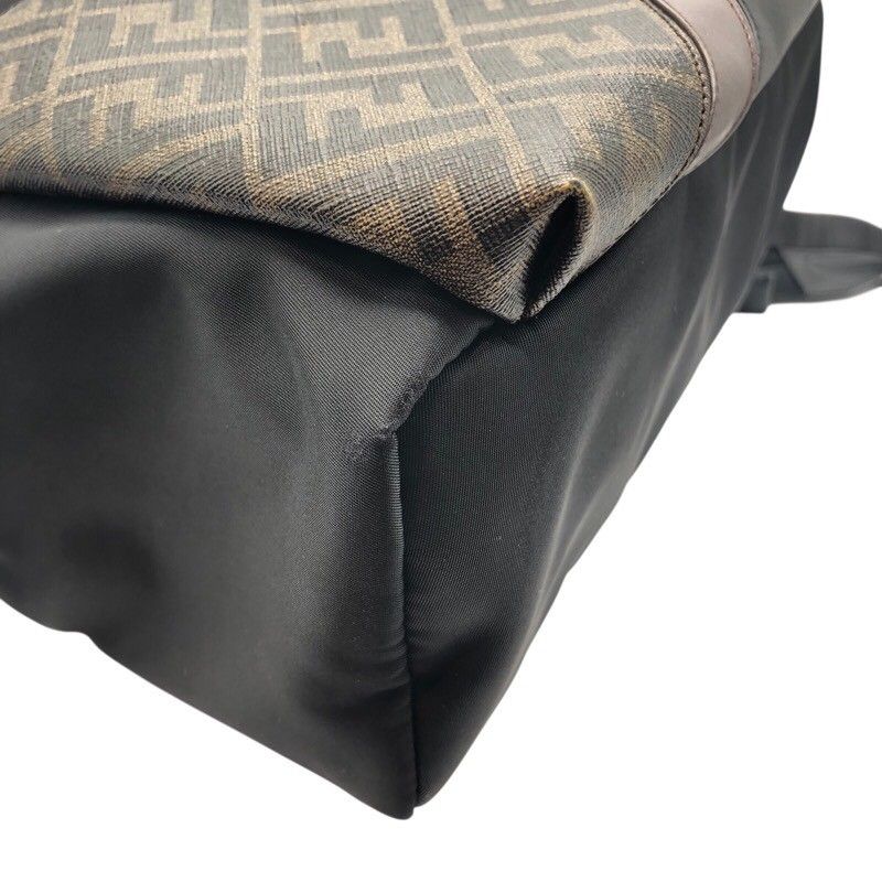 Fendi Black Nylon & Leather Backpack - Unisex Luxury Daypack