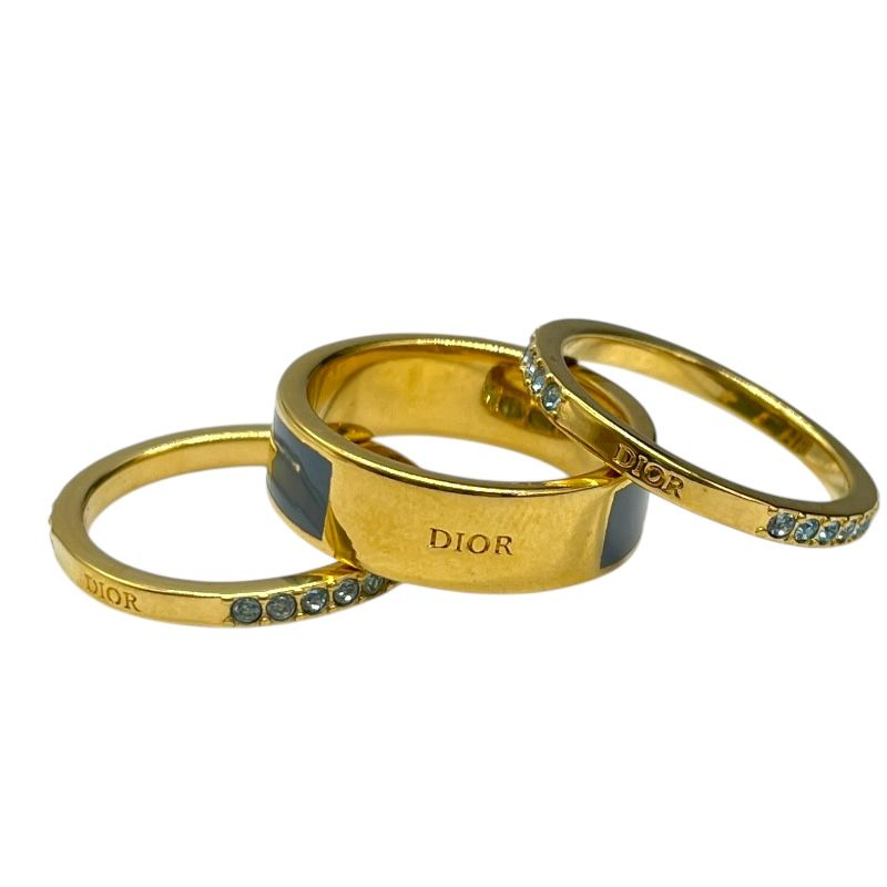 Christian Dior Code Triple Ring in Gold and Blue - Exquisite Craftsmanship