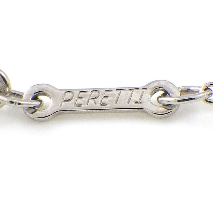 Tiffany & Co. Bean Design Diamond Pave Necklace in Platinum