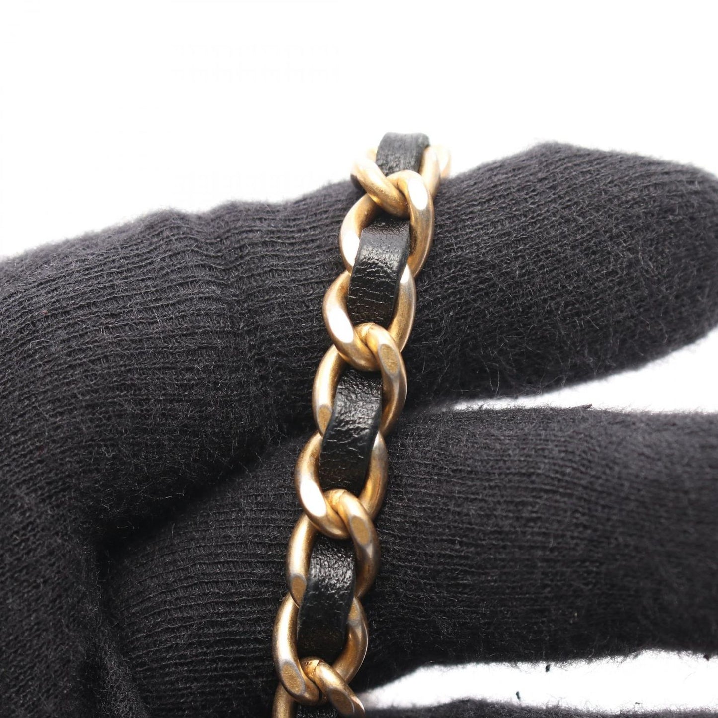 CHANEL Matelassé Pearl Handle Shoulder Bag in Black Lambskin