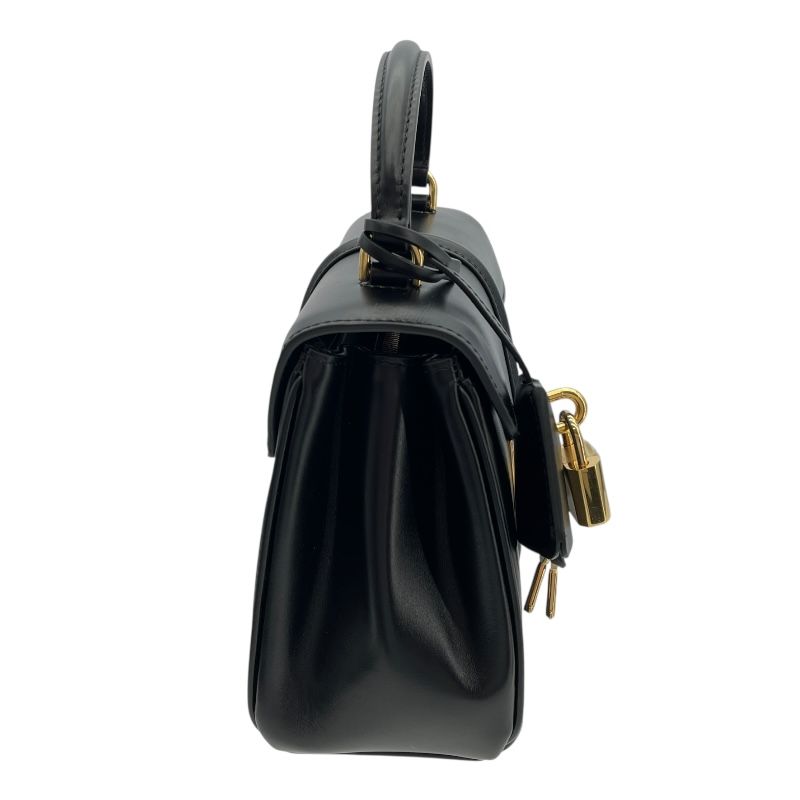 CELINE Mini Sais 197983 Black Leather Shoulder Bag - Timeless Elegance