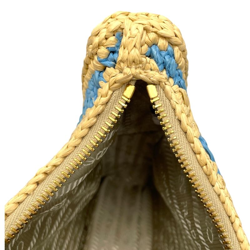 PRADA Re-Edition Shoulder Bag 1BH204 in Natural Raffia