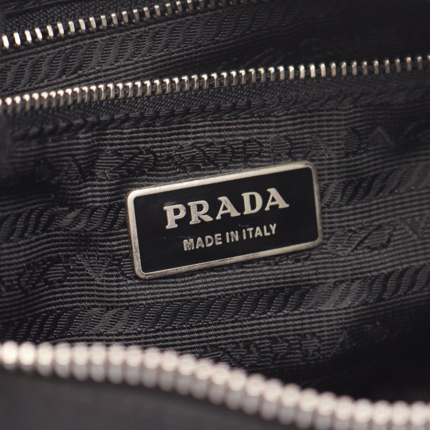 PRADA Black Nylon & Leather Shoulder Bag - Timeless Elegance