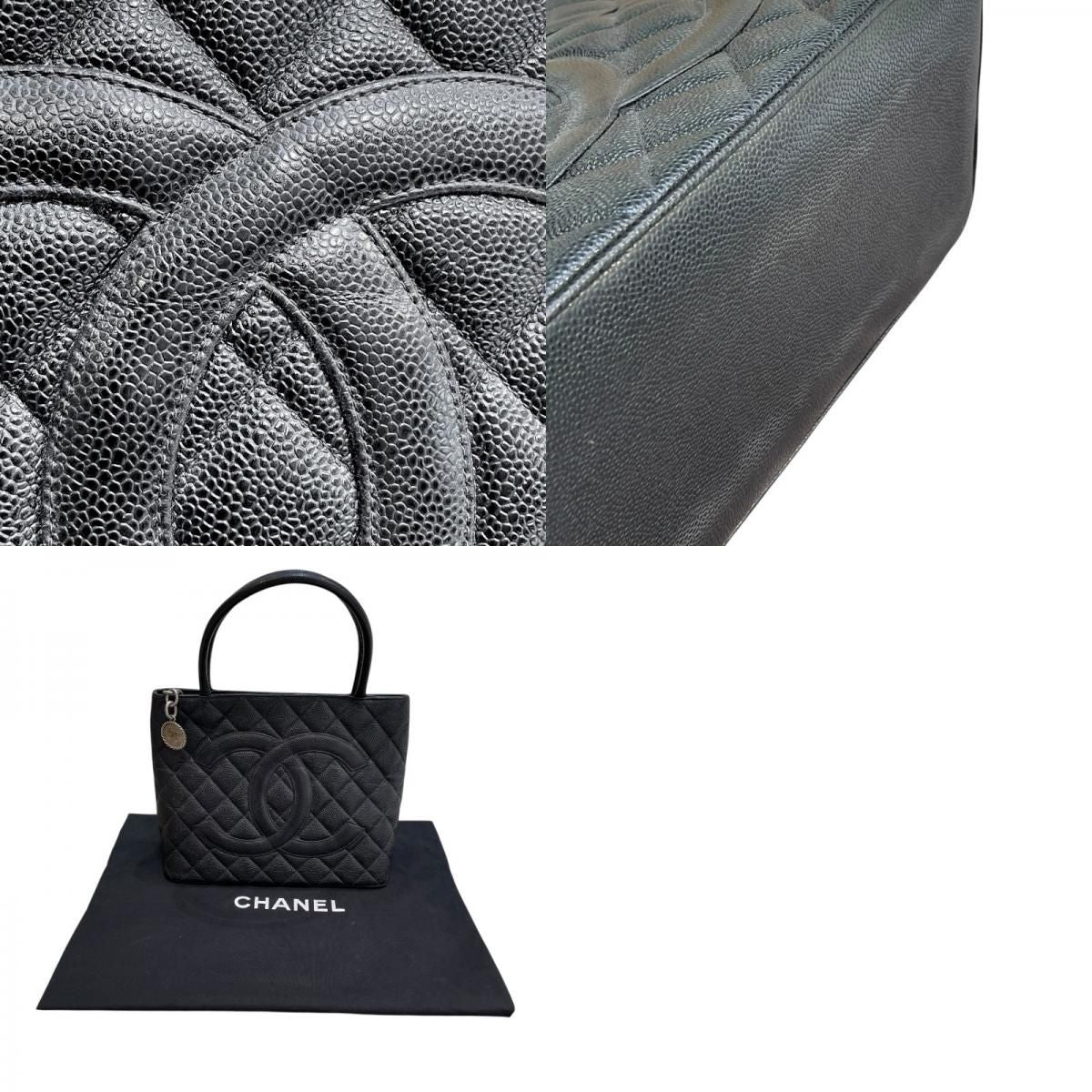 CHANEL Reissue Tote A01804 Black Caviar Leather with Silver Hardware