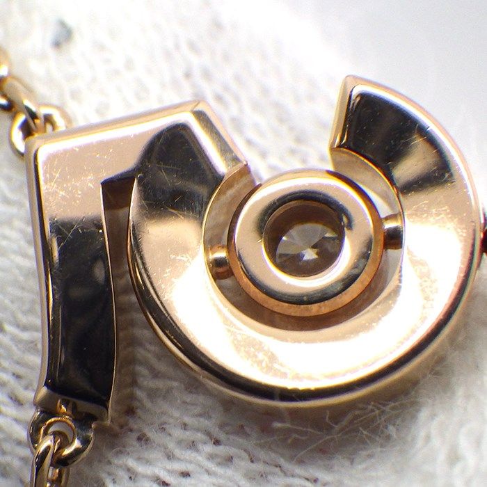 Chanel Eternal No.5 Necklace with Diamonds in K18 Beige Gold