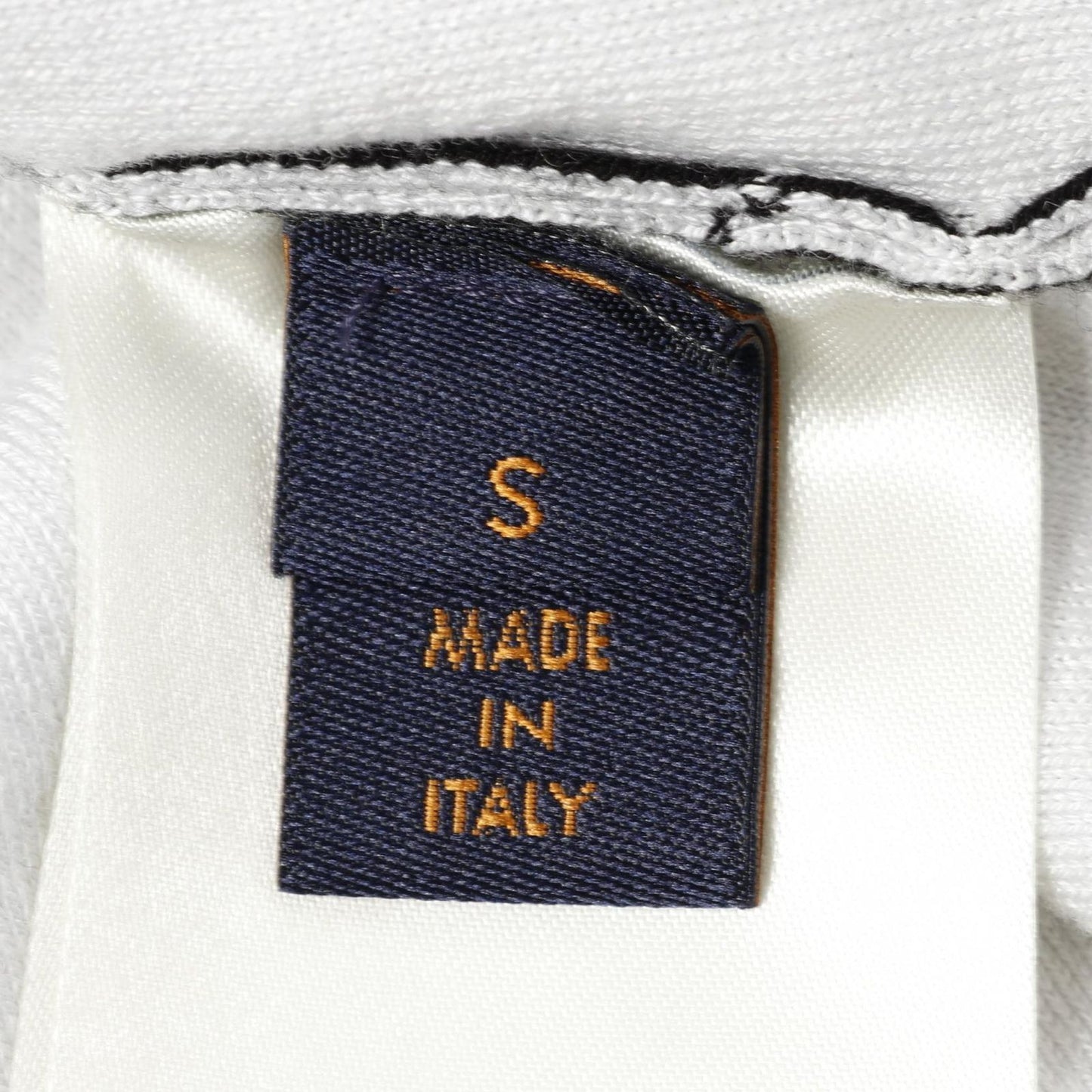 LOUIS VUITTON Graphic Intarsia Knit T-Shirt - Black/White, Size S