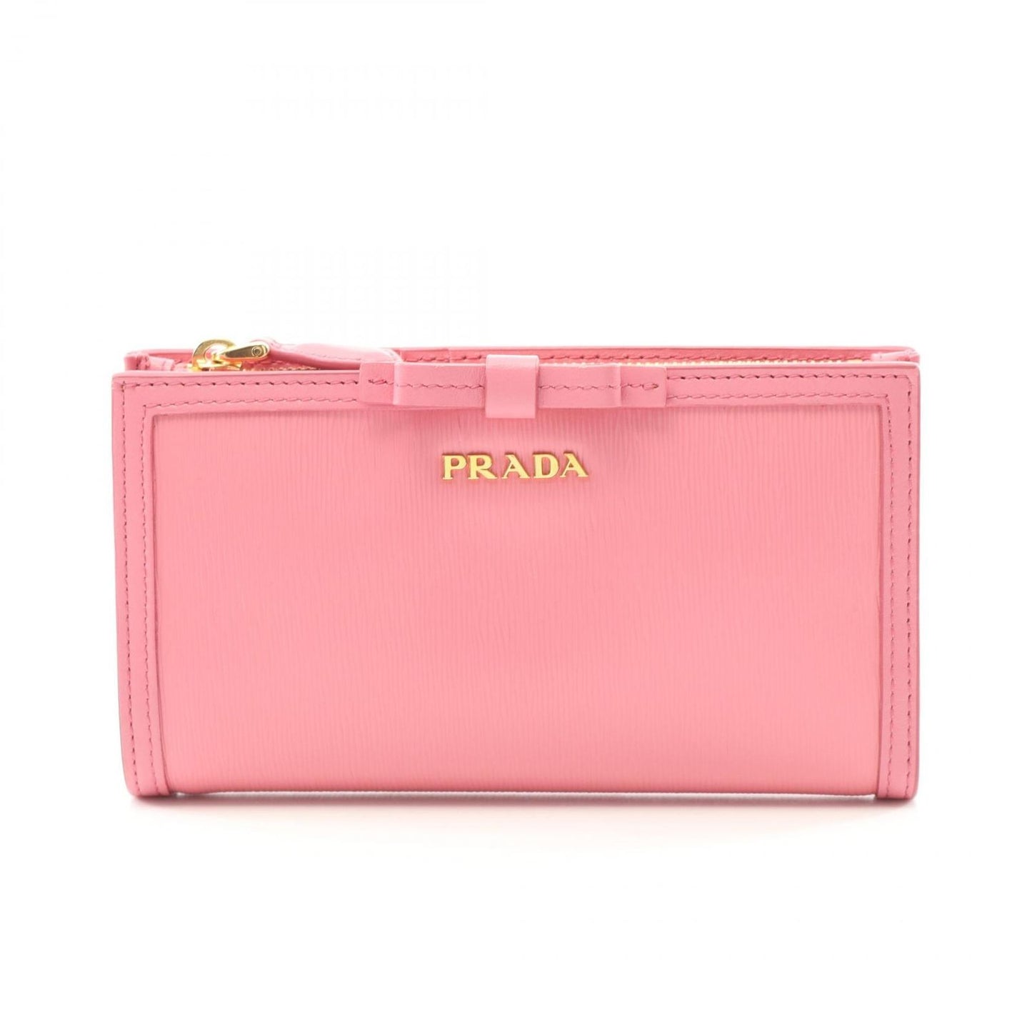 PRADA Vitello Move FIOCO Pink Leather Wallet - Exquisite Craftsmanship