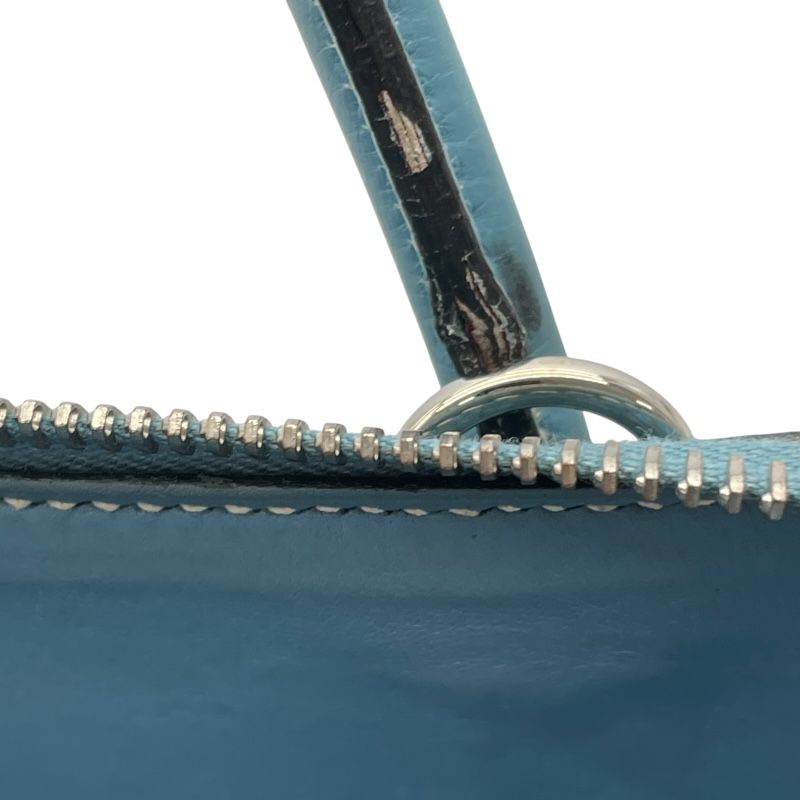 HERMES Bolide 31 in Blue Jean with Silver Hardware - Timeless Elegance