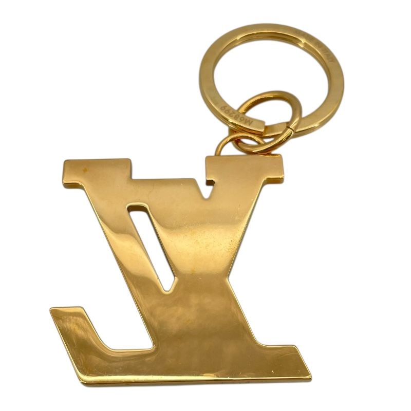 Louis Vuitton LV Soft Keychain in Navy with Gold Hardware