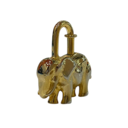 HERMES Elephant Cadena Gold Metal Accessory for Women