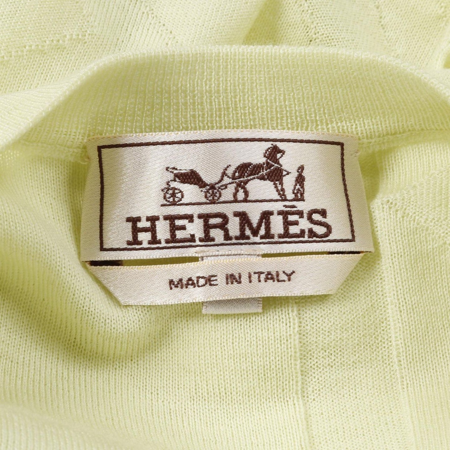 HERMES Wool Knit Sweater - Exquisite Green Knitwear for Men
