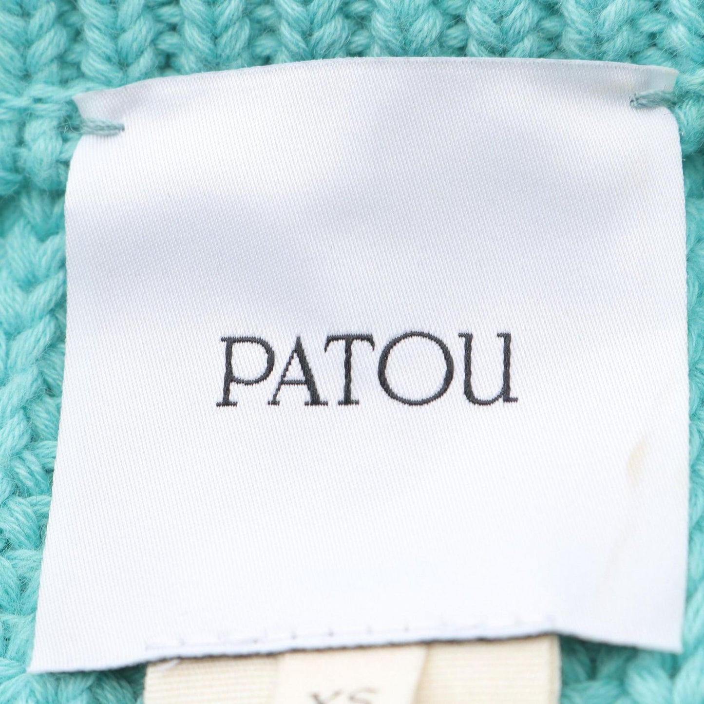 PATOU Fragrance Patch Knit Jumper in Light Blue - Exclusive Luxury