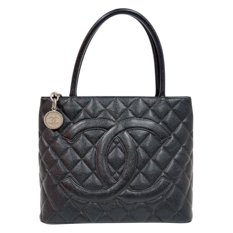 CHANEL Reissue Tote A01804 Black Caviar Leather Handbag