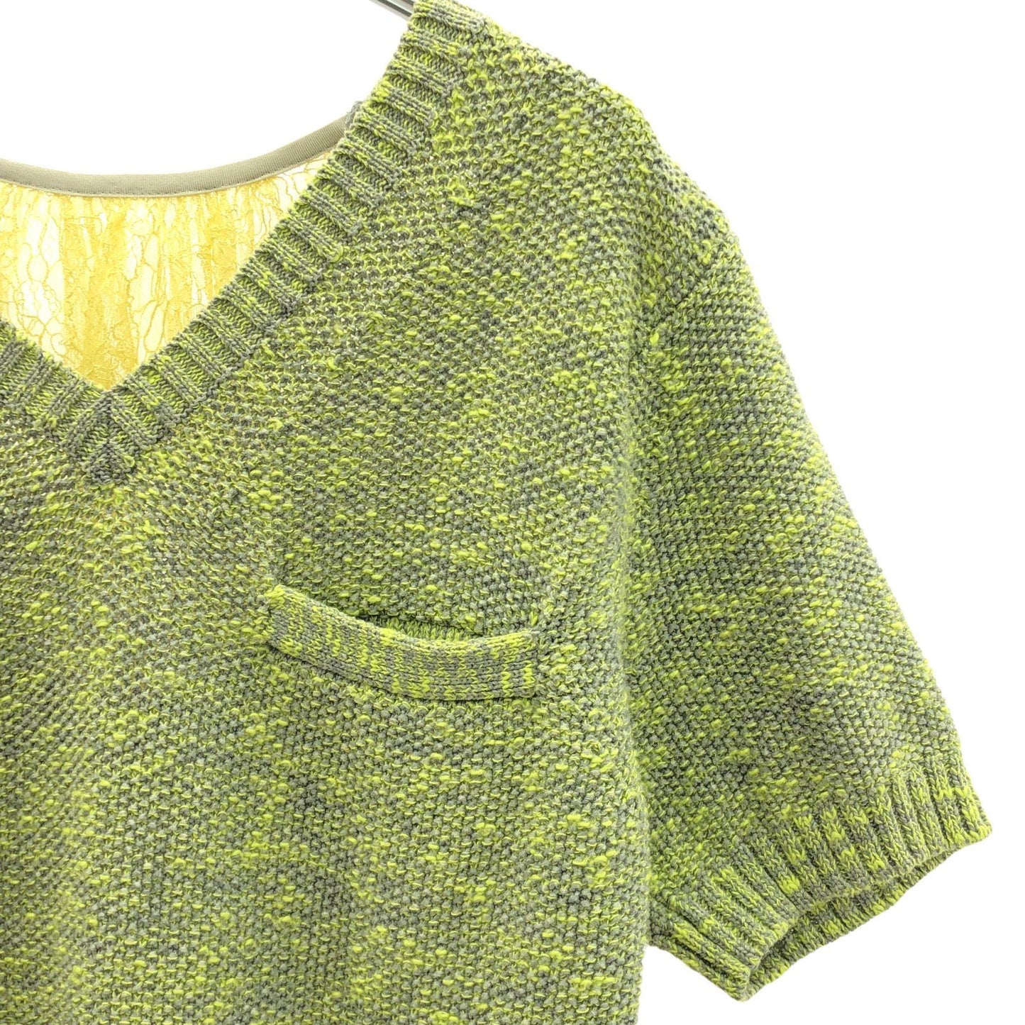 Sacai Summer Knit Sweater in Vibrant Yellow - Size S