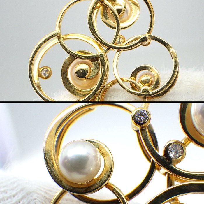 TASAKI Inviting Enema Necklace with Akoya Pearls & Diamonds