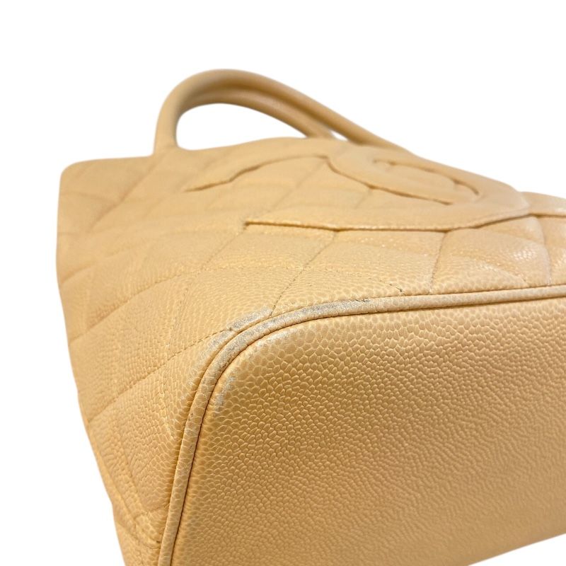 CHANEL Reissue Tote A01804 Beige Caviar Leather Handbag