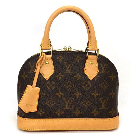 Louis Vuitton Alma BB Handbag - Monogram Canvas, Brown, Gold Hardware