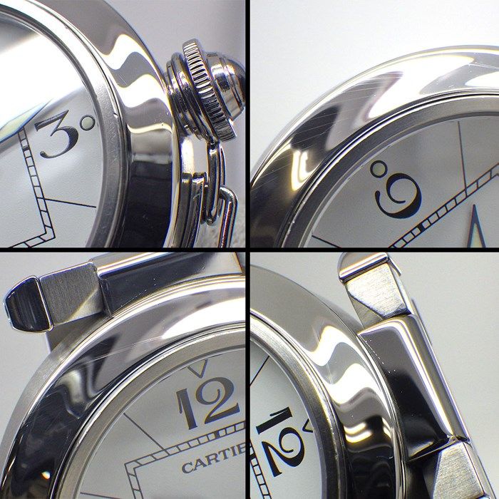 Cartier Pasha C W31055M7 Automatic Watch - White Dial, Stainless Steel