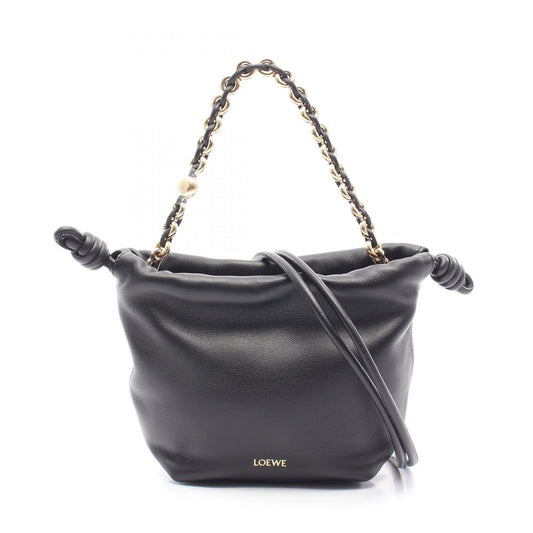 LOEWE Flamenco Mini Handbag in Black Leather - Exquisite Craftsmanship