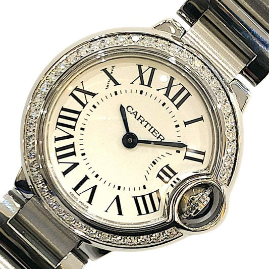 Cartier Ballon Bleu 28mm Silver Women's Watch - W4BB0015