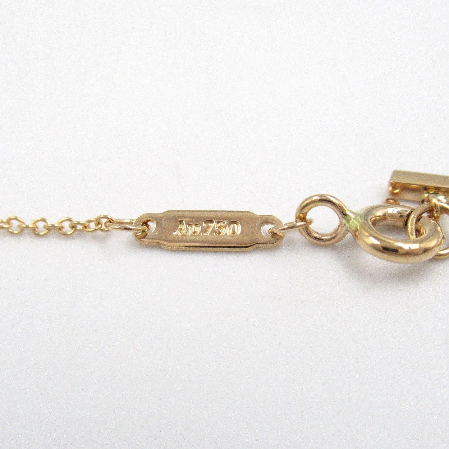 TIFFANY＆CO T Smile Small Necklace in K18PG - Exquisite Elegance