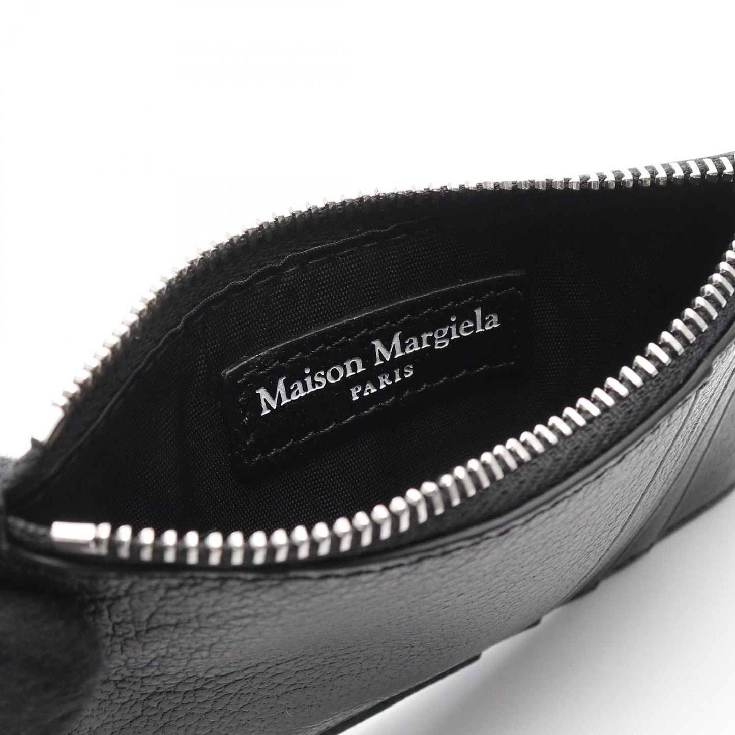 Maison Margiela Black Leather Card Case - Unisex Luxury Accessory