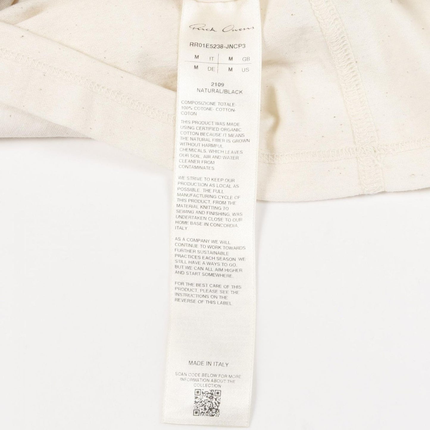 Rick Owens Jumbo Print Cotton T-Shirt - Exclusive Design