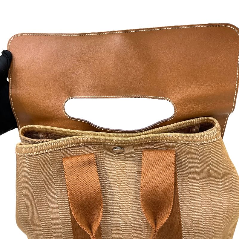 HERMES Valparaiso PM Handbag in Gold with Silver Hardware