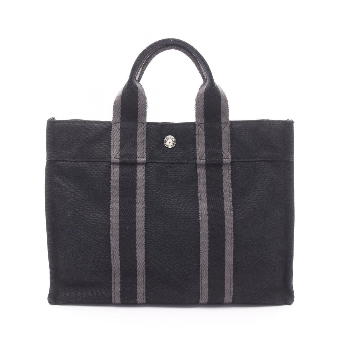 HERMES Foolto PM Tote Bag in Black Canvas - Timeless Elegance