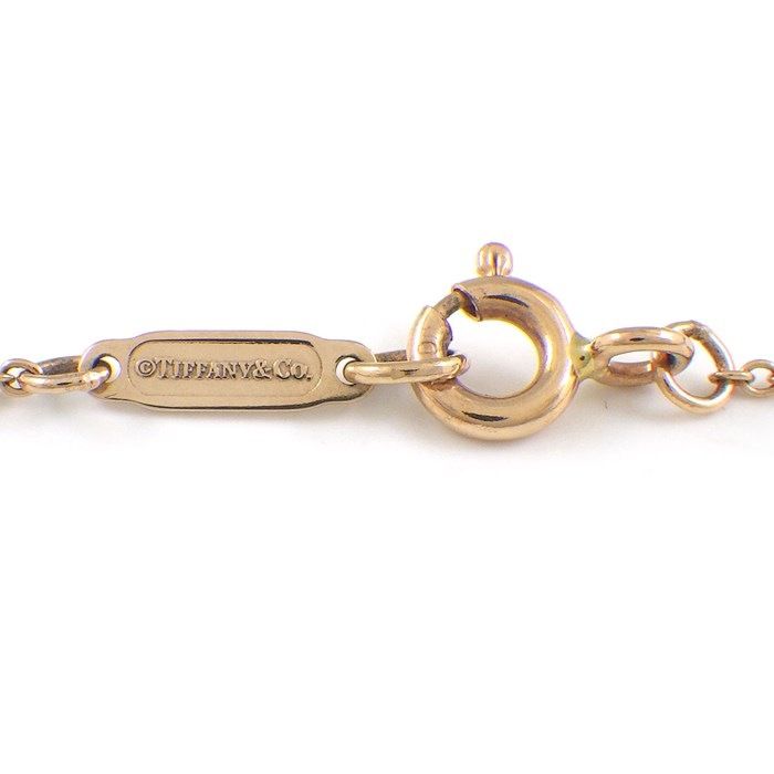 Tiffany & Co. Bow Ribbon Motif Necklace in K18 Pink Gold