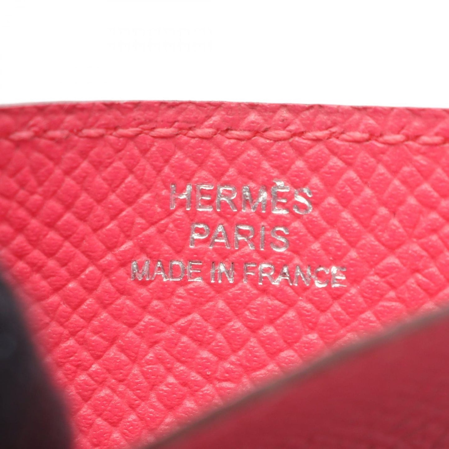 HERMES Porcrol Rose Azalee Card Case - Exquisite Pink Leather