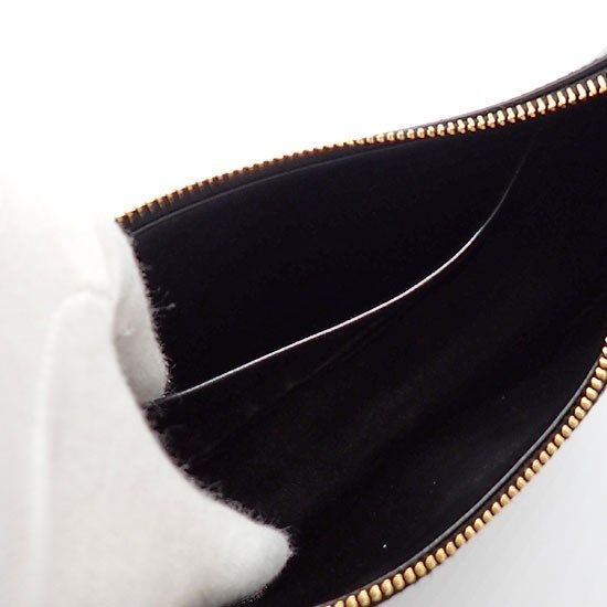 PRADA Arke Small Calf Leather Handbag - Black with Gold Accents