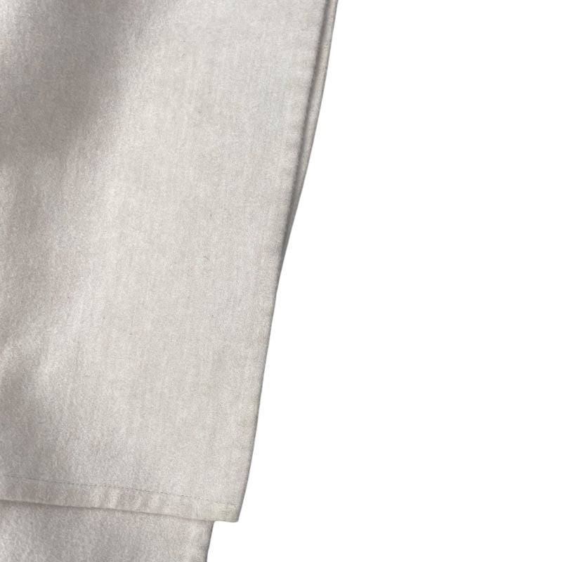 HERMES Ivory Cashmere Belted Wrap Long Coat - Size 38