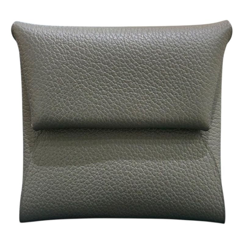 HERMES Bastia Verso Coin Case in Gris Meyer - Unisex Luxury Accessory