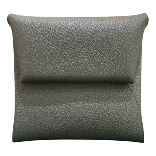 HERMES Bastia Verso Coin Case in Gris Meyer - Unisex Luxury Accessory